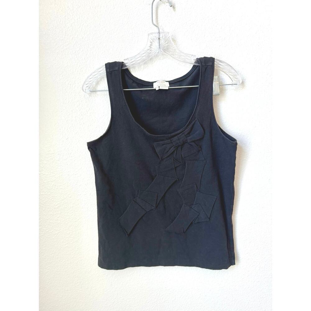 Kate Spade New York Black Bow Tank Top Size Small